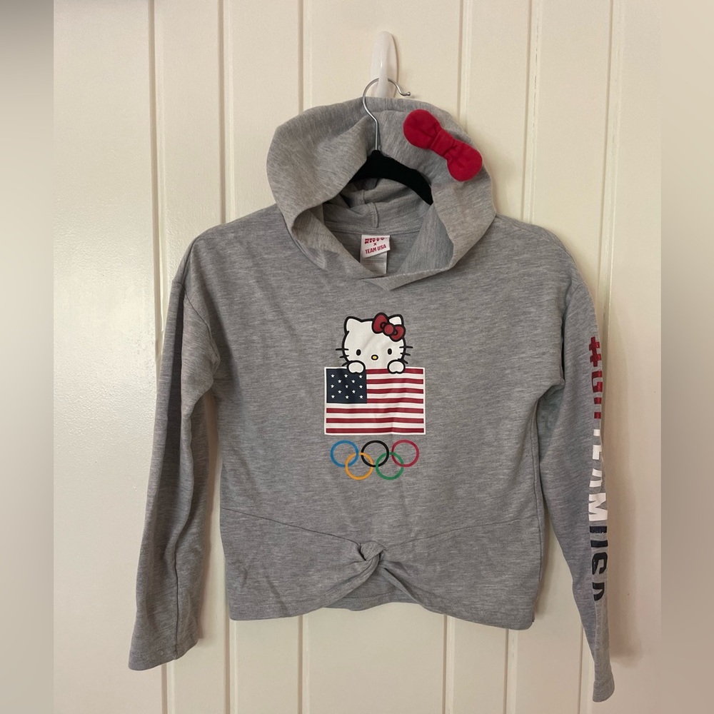 Hello Kitty x Team USA by Outerstuff (sold at Target) Gray Olympic Hoodie.